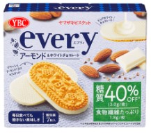 ヤマザキビスケット　エブリィ　アーモンドビスケット＆ホワイトチョコレート